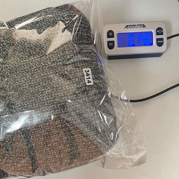 Soho NY & Co Jeans Sweater Charcoal Melange Off Shoulder Tie Back Women's Size M - Picture 8 of 8